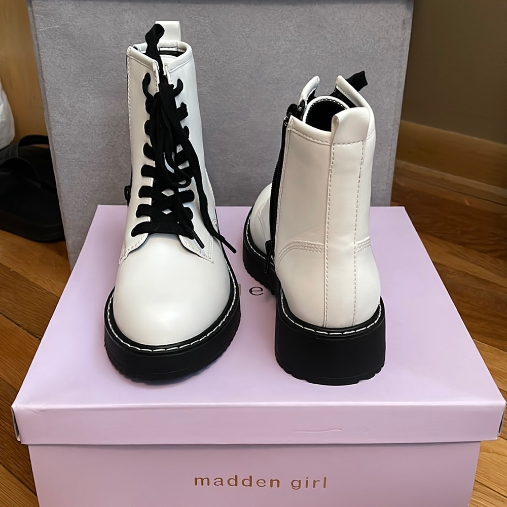 madden girl combat boots with heel